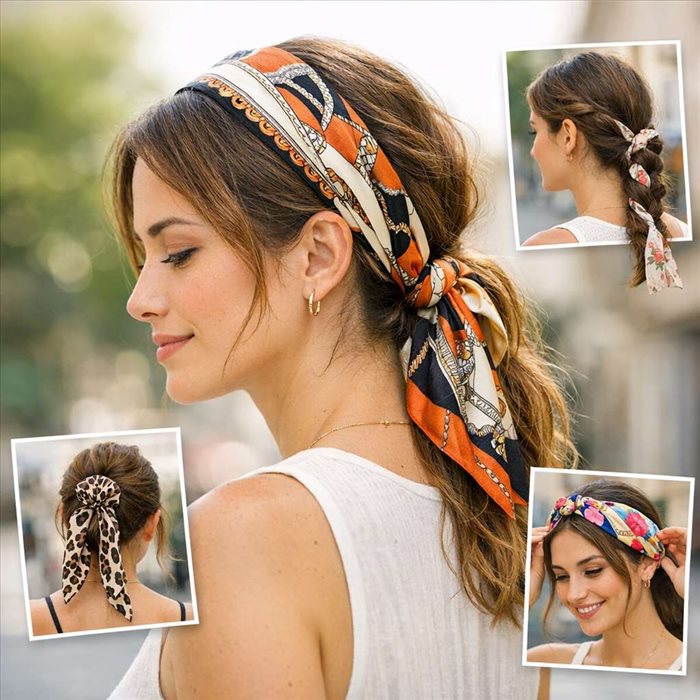 Comment porter un foulard dans les cheveux : guide facile