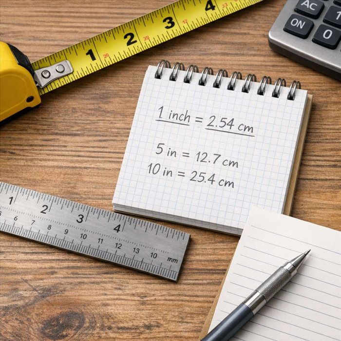 Convertir inch en cm : formule simple avec exemples