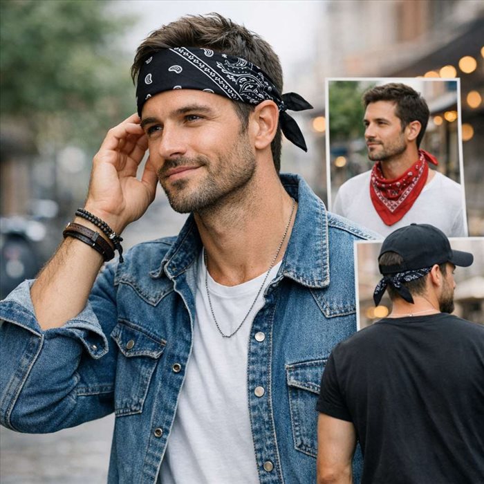 Comment porter un bandana homme ? Guide style facile