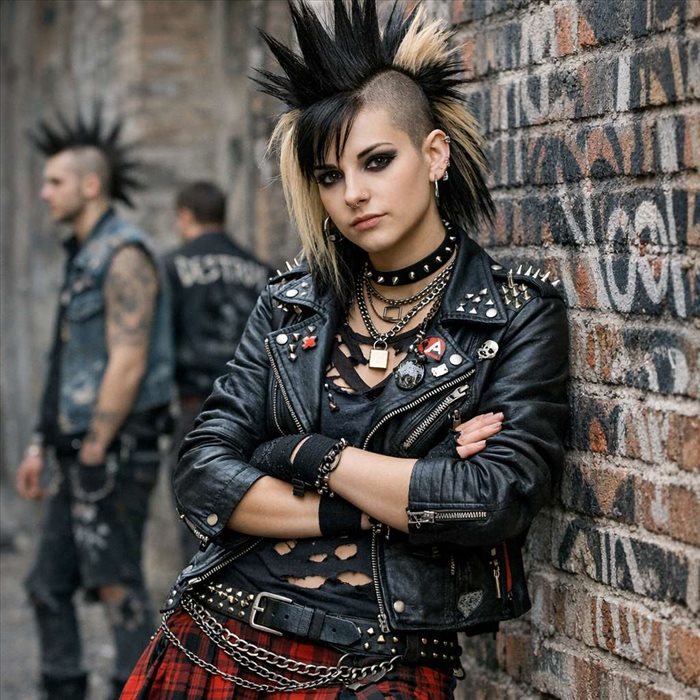 Style punk : histoire, silhouette et éléments distinctifs