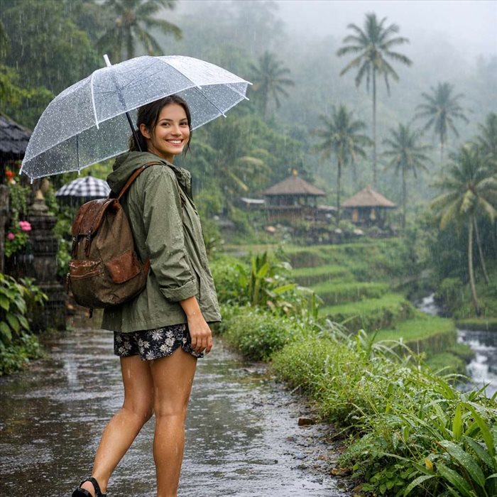Comment s’habiller à Bali en saison des pluies ? Conseils