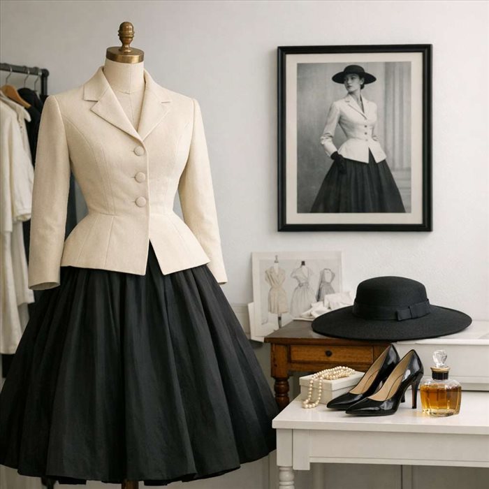 Secrets de la silhouette New Look de Dior : histoire et style